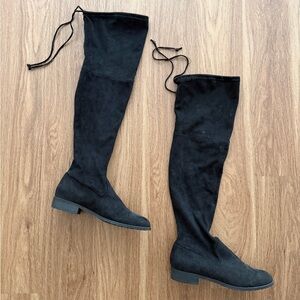 Unisa Black Over-the-Knee Boots